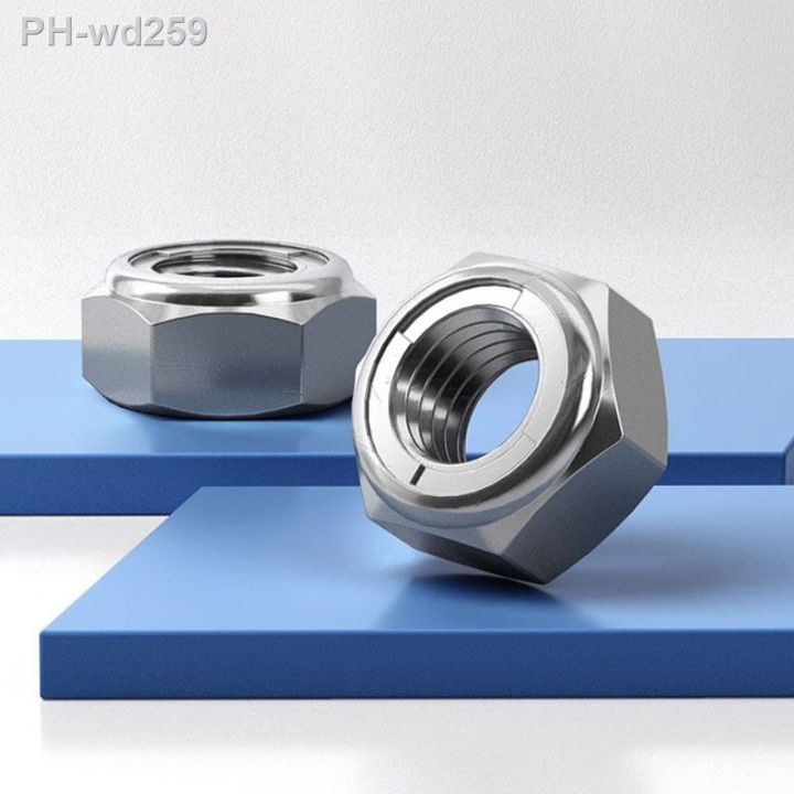 1pcs-304-stainless-steel-hexagon-locking-nut-m3-m4-m5-m6-m8-m10-m12-m14-m16-m20-grade-4-8-metal-lock-nuts