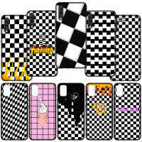 ปก อ่อนนุ่ม เคสโทรศัพท์ H176 PC96 Black white plaid Checkerboard Plaid Checked Checkered ซิลิโคน Coque หรับ Realme C2 C3 C11 2021 C12 C15 C21 C25 C33 C30 C35 C55 5 5i 5S 6i 6 Pro 6Pro C25S C21Y C25Y C30s Real me 5Pro C RealmeC11 Y Phone Casing