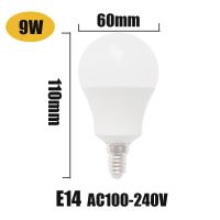 【100%-New】 Chayapoth Gadget Shop (MYM) E14หลอดไฟ LED โคมไฟ LED 220V 110V 5W 3W 9W หลอดไฟ LED แลมพาดาบอมบิลเลส SMD2835สปอตไลท์ไฟ LED สำหรับบ้านประหยัดพลังงานหลอดไฟ Led