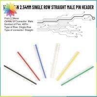 HETU070703. 10ชิ้นสำหรับ Arduino PBC ตัวผู้40Pin หัวต่อ2.54มม. หัวเสียบแถวเดียวตรง