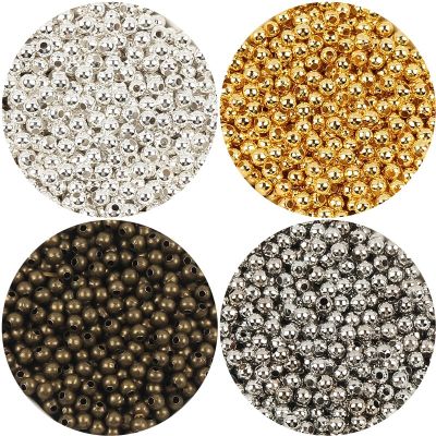 2/3/4/5/6/8/10mm Bronze Metal Beads Smooth Round Balls Loose Spacer Beads For Jewelry Making Diy Handmade Jewelry Findings DIY accessories and others