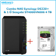 Khuyến Mãi Combo Thiết bị lưu trữ NAS Synology DS220+ và 1 Ổ cứng Seagate