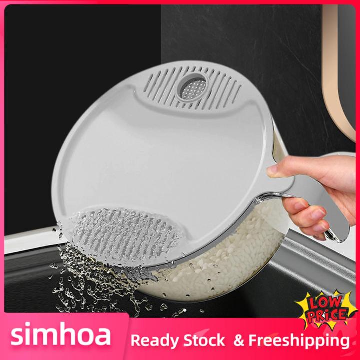 simhoa-ล้างข้าวเครื่องกรองตะกร้าอุปกรณ์ทำความสะอาดสำหรับถั่วผักโขมมันฝรั่ง