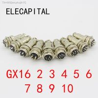 ▩ 1set GX16-2/3/4/5/6/7/8/9 Pin Male Female Diameter 16mm Wire Panel Connector GX16 Circular Connector Aviation Socket Plug