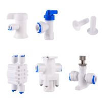 1Pc 1/4"3/8" OD Tube Pressure Reducing Regulator Valve 2/4 Way water velocity Control Valve Quick Fitting Switch Water Purifier