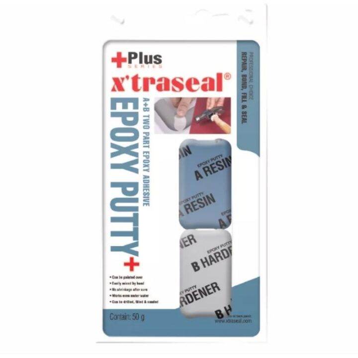 (50gm) X'traseal Plus Series A+B Epoxy Putty Lazada