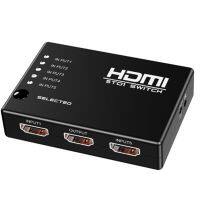 【On Sale】 HDMI Switcher 5 In 1 Out 1080P สวิตช์ HD ตัวแปลงวิดีโอ HDMI สลับสำหรับ HD-DVD STV