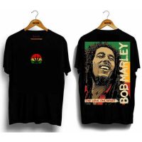 2023ใหม่ BOB Marley เสื้อยืดสีดำสำหรับผู้ชายเสื้อยืดผ้าฝ้ายคุณภาพสูง Street Style