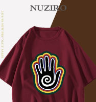 NUZIRO(พร้อมส่ง)เสื้อยืดแขนสั้น รูปแบบมือ ผ้านิ่ม เด้ง ใส่สบาย สไตล์เกาหลี #I0040