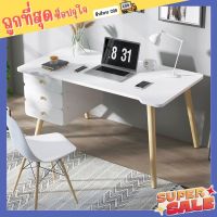 computer desk โต๊ะทำงานไม้ โต๊ะทำงานไม้ โต๊ะคอมพิวเตอร์ พร้อมชั้นวางของขาเหล็กกล้า พ่นสีกันสนิม โต๊ะทำงานโต๊ะอ่านหนังสือ พร้อมส่ง