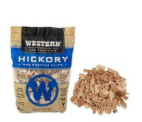 78075 Western Hickory BBQ Smoking Chips 1.76lbs/0.8kg - ไม้รมควัน เศษไม้หอมรมควัน บาร์บีคิว กลิ่นฮิคกอรี่ 0.8 กก.