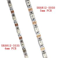 1m 2maddressable 5050 5mm PCB SK6812 3535 4mm 5mm PCB SMD RGB flexible LED strip DC5V input 60pixels/m same ws2812b