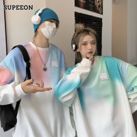 SUPEEON丨เสื้อกันหนาวผู้ชายสไตล์ฮาราจูกุ,เสื้อกันหนาวแบบสวมหัวแบบเรียบง่ายใหม่แฟชั่นวัยเยาว์ใส่ได้ทุกวันเสื้อทรงหลวม