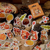 Bulk Decorative 10 Boxes Adhesive Forest squirrel mushroom Flake Stickers Planner Diary Stick Label Journal Cute Stationery