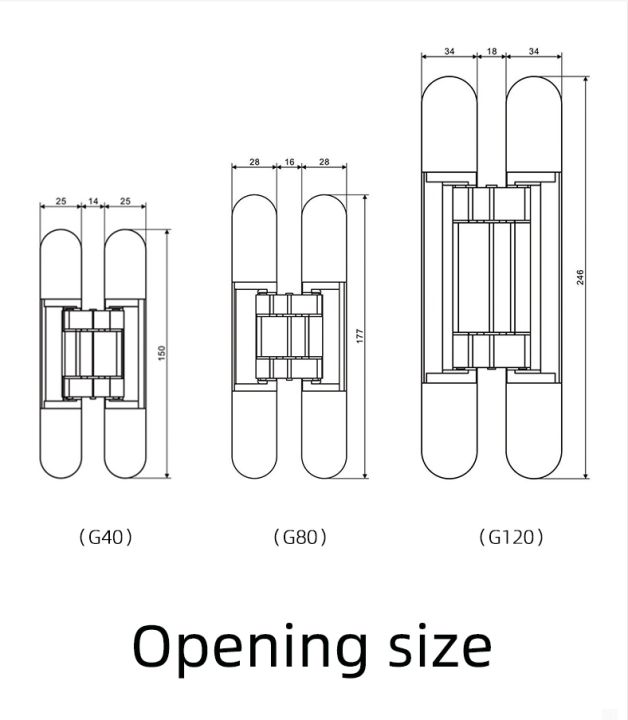 1pcs-interior-wood-door-hidden-hinge-180-degree-3d-adjustable-zinc-alloy-invisible-hinge
