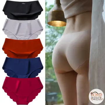 12Pieces Plain Cotton Seamless Women's Panty Underwear Elastic