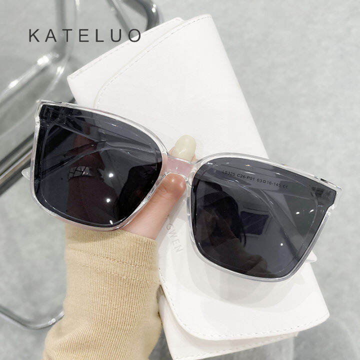 มีกล่อง-kateluo-ls325ผู้ชายและผู้หญิงเดียวกันแว่นกันแดด-p-olarized-pc-ตารางกรอบ-uv400เลนส์กีฬาขับรถตกปลาม่านบังแดดกระจก