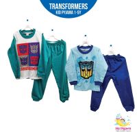 ✐▲◑ Transformers ชุดนอนผ้าฝ้าย 100 ลาย Lelaki Kanak Tidur Budak สําหรับเด็กผู้ชาย อายุ 1-5 ปี