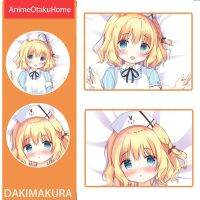 คำสั่งอะนิเมะเป็นกระต่ายหรือไม่? Kirima Syaro Ujimatsu Chiya Tedeza Rize ปลอกหมอน Otaku เครื่องนอน Dakimakura