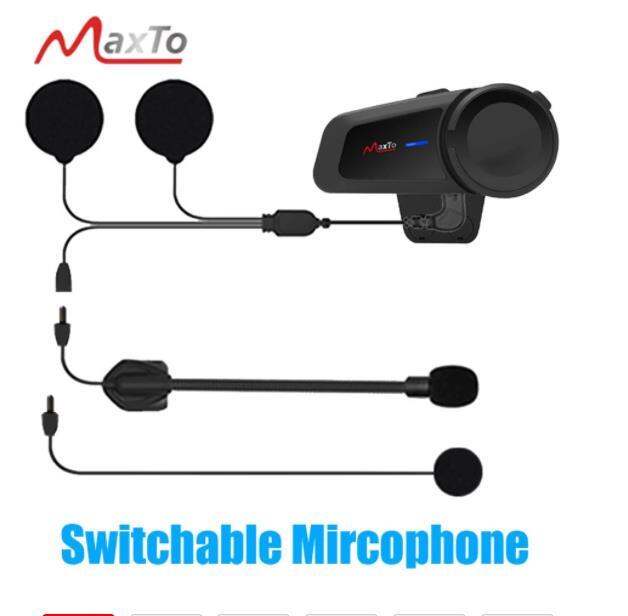 Maxto M2 Motorcycle Waterproof Bluetooth Headset Helmet 1000M