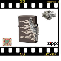 Zippo Harley Davidson Black Silver with Side Metal Eagle, Japanese Design, 100% ZIPPO Original from USA, new and unfired. Year 2021