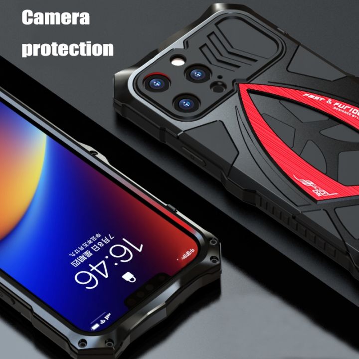 16-digits-เกราะโลหะสำหรับ-iphone-13-pro-max-case-cover-2021พร้อมตัวป้องกันหน้าจอกล้องซิลิโคน360-กันกระแทกโทรศัพท์-coque-fundas