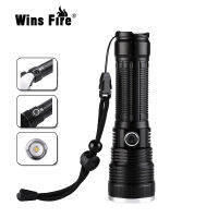 LED Strong Light Flashlight T40 Beads escopic Zoom USB Charging with 26650 Battery, Long Battery Life Aluminum Alloy Material