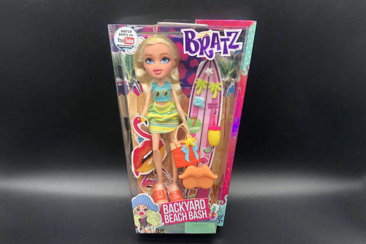 bratz-ตุ๊กตาแฟชั่นปาร์ตี้หลังสวนชายหาดชุดชุดเดรสหน้าร้อนการ์ตูนน่ารักเป็นต้นฉบับพร้อมของขวัญสำหรับเด็กและ