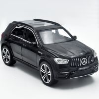 1:32สำหรับ Benz GLE 63S SUV โมเดลรถโลหะผสมโมเดลรถของเล่นที่หล่อจากเหล็กเด็กชายรถของเล่นจำลองแสงเสียงของขวัญสำหรับเด็ก