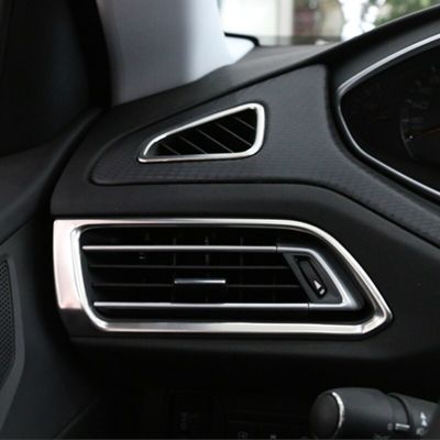 FOAL BURNING Car Front Air Conditioner AC Outlet Cover Trim Air Vent Outlet Sticker For Peugeot 308 308S 2015-2019 2Th T9 SW