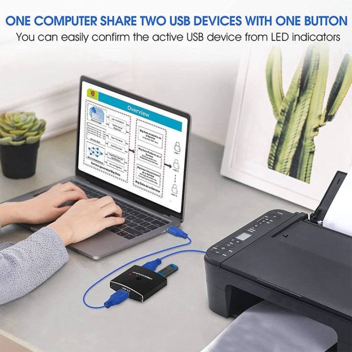 usb-3-0-switch-selector-kvm-switch-5gbps-2-in-1-out-usb-switch-usb-3-0-two-way-sharer-for-printer-keyboard-mouse-sharing