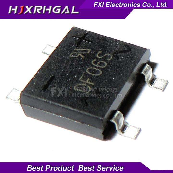 10 ชิ้น/ล็อตDF06S SMD 4 ฟุตDF06S Rectifier Bridge Rectifierเดิมแท้ ...