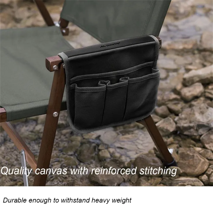 เก้าอี้หลายกระเป๋าถุงแบบแขวนที่ใส่ของแบบแขวนผ้าใบข้างกระเป๋าเก็บของสำหรับโต๊ะสำหรับตั้งแคมป์