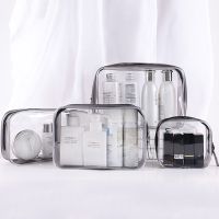 [Koala Travel] กระเป๋าเครื่องสำอางใส PVC ผู้หญิงซิปใสกระเป๋าแต่งหน้า Beauty Case Travel Make Up Organizer ที่เก็บของ Bath Toiletry Wash Bag