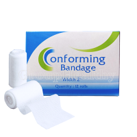 CONFORMING BANDAGE ผ้าก๊อตพันแผล ชนิดยืดได้ 5 หลา 12 ม้วน 1 กล่อง