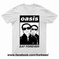 【HOT】เสื้อยืดฤดูร้อนเสื้อยืด Oasis Eat Forever T-shirt เสื้อแขนสั้น100%cotton