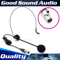 Mini XLR 4 Pin Plug Wired HeadWorn Condenser Microphone Headset Mic Mike For SHURE Wireless Karaoke System Bodypack Transmitter