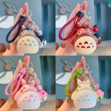 1pc Plush Keychain Spirited Away Hayao Miyazaki My Neighbor Totoro Briquettes  Elf Doll School Bag Cute Accessories… in 2023