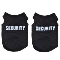 2X Pet Winter Clothes Puppy Dog Cat Vest T Shirt Coat Dress Sweater Apparel "SECURITY"  Black XS Dresses