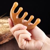 【YF】┋  Five Teeth Massage Comb Resin Big Acupoint Artifact Claws Decompression Scalp