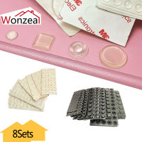 8 Sets Size Of Silicone For Kitchen Furniture Cabinet Self-adhesive Damper Pad For Door Stopper Cabinet Door Bumper Of Various