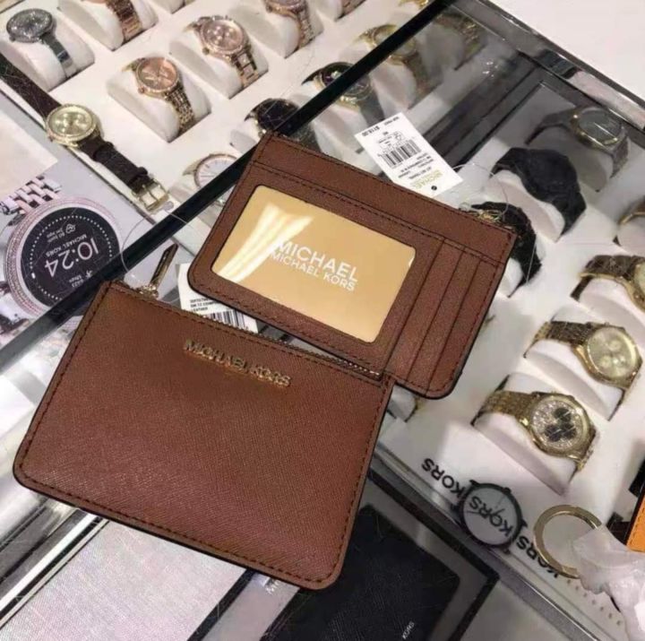 Jet Set Travel Saffiano Leather Card Case Lanyard