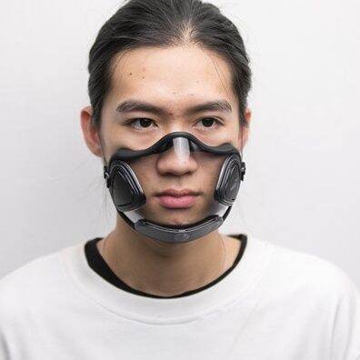 transparent respirator mask