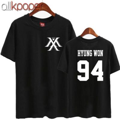 Allkpoper Monsta X In Style Tshirt Minhyuk Tee Cotton Im Kihyun Wonho Tshirt 100% cotton T-shirt