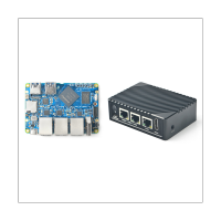 For NanoPi R5S 2GB Development Board Mini Development Board +Metal Case 8G EMMC Rockchip RK3568 1Gbps Ethernet Ports Support NVME PCIe