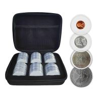 【CW】❏✟✺  48PCS 46mm Transparent with Foam Gaskets and Storage Organizer for Commemorative Old Coin Collection Supplies