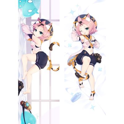 ปลอกหมอนคอสเพลย์ ลาย Genshin Impact Diona Dakimakura สองด้าน ขนาด 60x180 ซม.