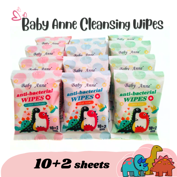 Baby Anne Cleansing Mini Wipes 10+2 pulls per pack For Baby