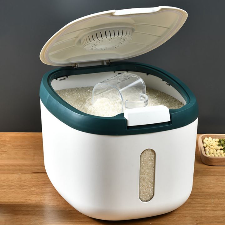 5kg-rice-bucket-sealed-rice-dispenser-insect-moisture-proof-sealed-rice-storage-container-grain-storage-box