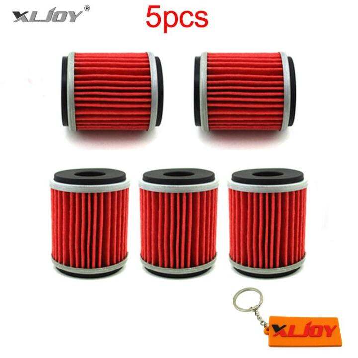 5x Oil Filter For Yamaha XT250 YZ250 YZ250F YZ450F WR250F WR450F 2009